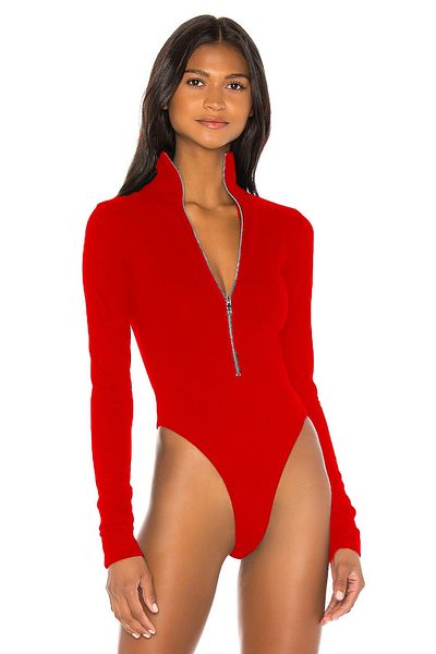 PERLAVİSTA Zippered Long Sleeve Bodysuit