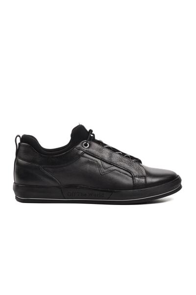 Voyager 4304 Black Genuine Leather Men's Casual Shoes