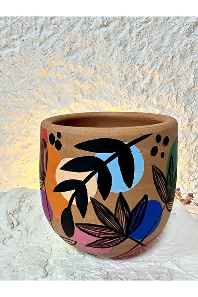WindArtCeramic el yapımı toprak çömlek saksı