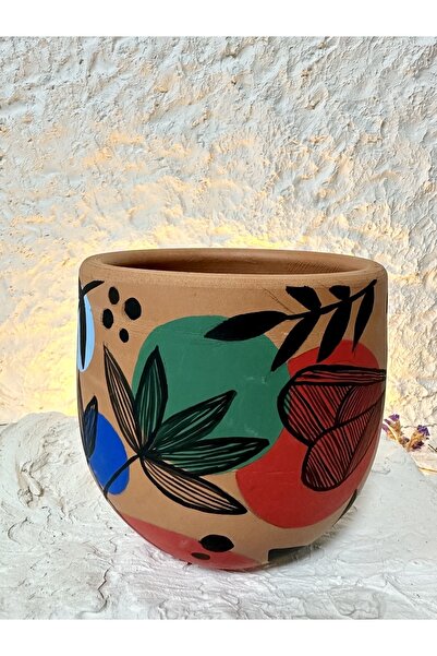 WindArtCeramic el yapımı toprak çömlek saksı