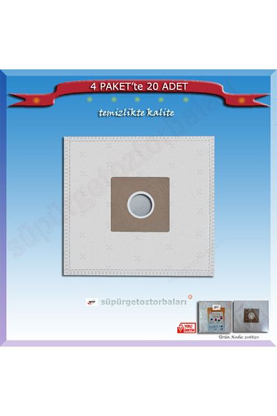 Arçelik S 6660 Y - 20 كيس مكنسة كهربائية للغبار 206620