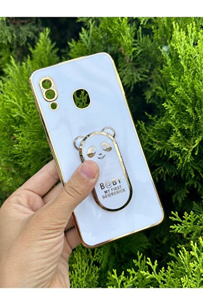 Aksesuarda Moda Redmi Note 7- Note 7 Pro Compatible Panda Stand Apparatus Laser Cut Case