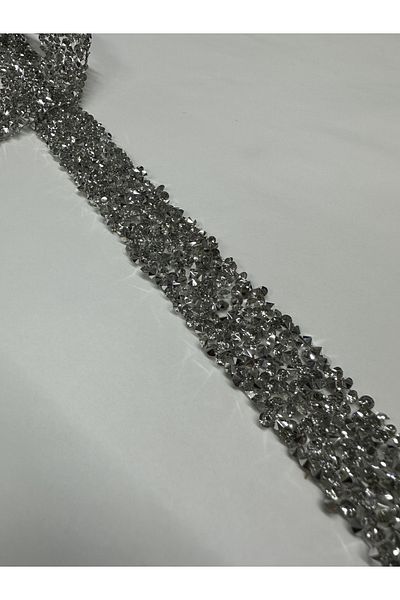 Roselle DECORATIVE STRIP STONED IRONED