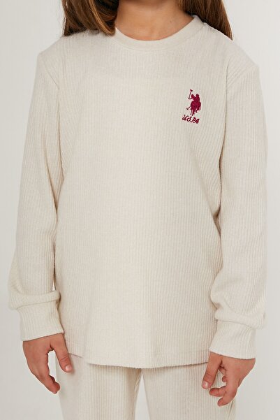 U.S. Polo Assn. U.S. Polo Assn Sweet Cute Girl Beyaz Kız Çocuk Eşofman Takımı