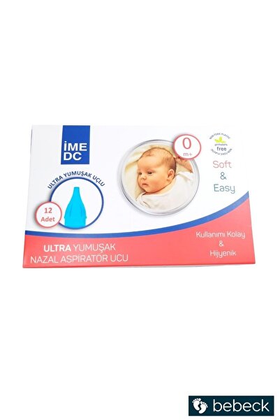 Ime-Dc İME DC Otribebe Bruno Baby Uyumlu Nazal Burun Aspiratörü Ucu 12 Adet