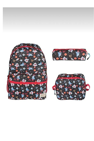 FATELLA Relaxion Lila Flamingo Figürlü Anaokulu Ilköğretim Sırt Çanta Beslenm...