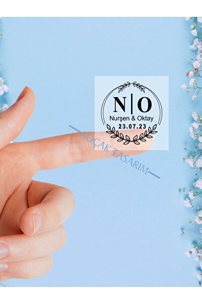 Koçak Tasarım Düğün-Nişan-Söz-Kına Şeffaf Etiket (S-013T)