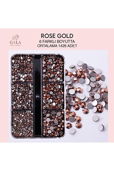 CRYSTAL TAŞ ROSE GOLD 6 FARKLI BOYUT