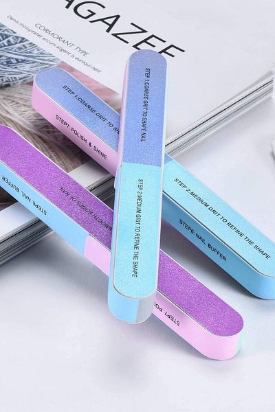 Soillium Professional Paper File 7 Stage Easy Portable Nail File Nail Polisher 100/180 1 Piece