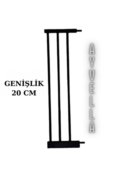 AYVELLA Köpek Bariyer Güvenlik Kapısı Uzatma Aparatı Ekstra Uzunluk 20 CM Siyah Renk