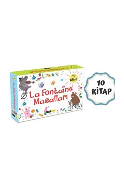 Gendaş Yayınları 2.sınıf Hikaye Seti La Fontaine Masalları Dik Yazı Kutulu 10 Kitap