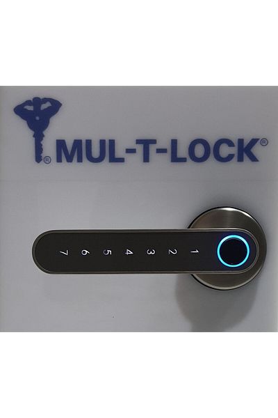 Mul-T-Lock مقبض ذكي Multlock - مقبض باب ذكي من الساتان