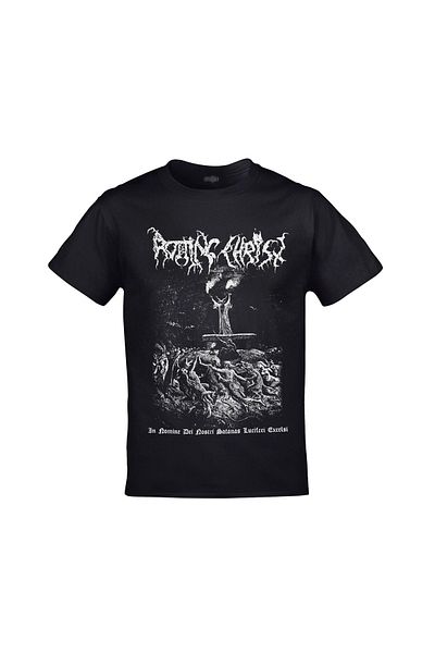 Orijin Tekstil Rotting Christ Front Back Printed Unisex Black T-shirt