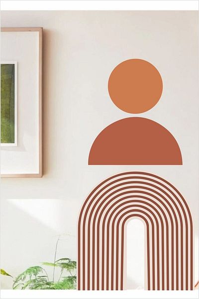 Piksel Grafik Autocolant de perete geometric boem