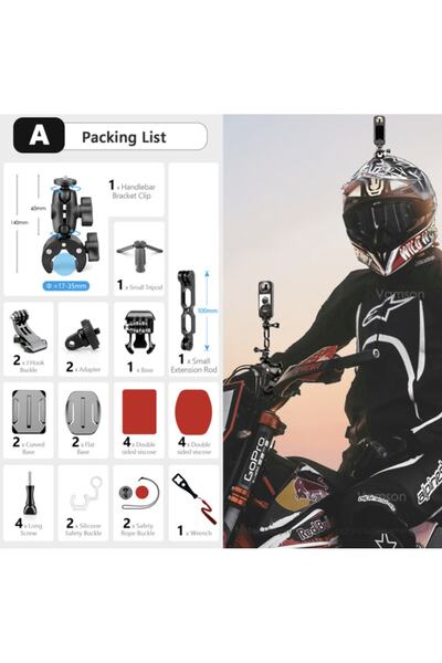 GoPro Kamera Bisiklet / Motorsiklet Kiti