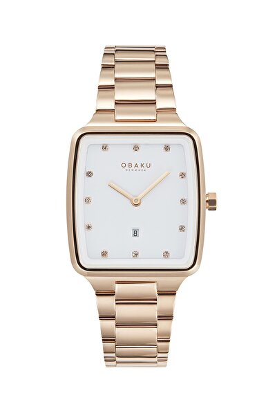 Obaku Denmark ساعة يد نسائية V271LDVWSV كوارتز كريستال زجاج 30 ملم