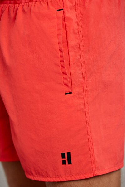 Hatemoğlu Πορτοκαλί Dynamic Fit ίσιο σορτς κολύμβησης στο πλάι