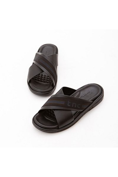 Tamer Tanca Genuine Leather Men's Slippers - 876 401 Erk Trlk Y22 Daily Use