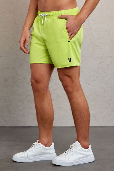 Hatemoğlu Σορτς με ίσια πλαϊνή τσέπη Green Dynamic Fit