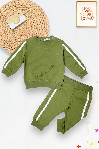 Tuğra Striped Double Baby Boy Suit