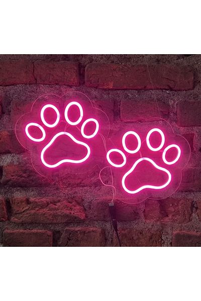 Neon إضاءة الجدار النيون البصمة