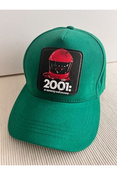 CosmoOutlet 2001: A Space Odyssey Detachable Logo Adjustable Unisex Emerald Green Cap