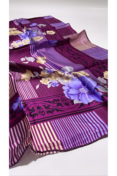 Onur وشاح حريري رايون مزيج مربع وشاح حجاب ملابس رياضية موديل