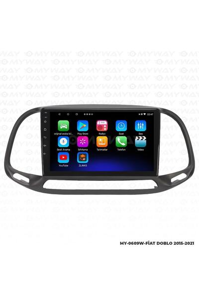 MYWAYY FİAT DOBLO ANDROİD 12 MULTİMEDYA CARPLAY 2GB RAM+32GB HDD 2015-2021 NA...