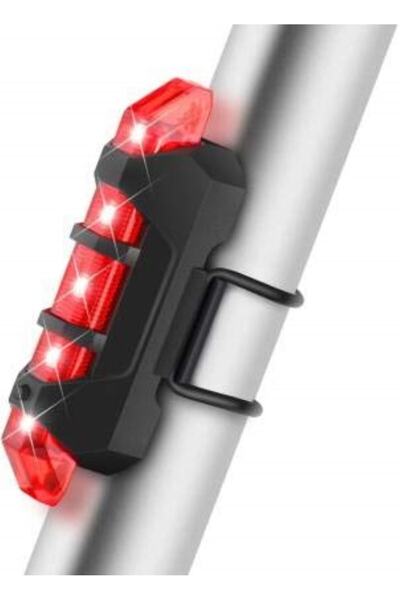Pallero Su Geçirmez Usb Şarj Led Bisiklet Scooter Arka Işık Lambası Işık Bisi...