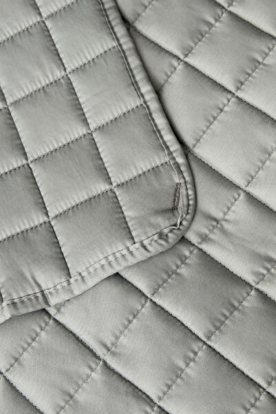 Karaca Home Satin Glass Paddle Quilt Double Size 140x200 cm Gray