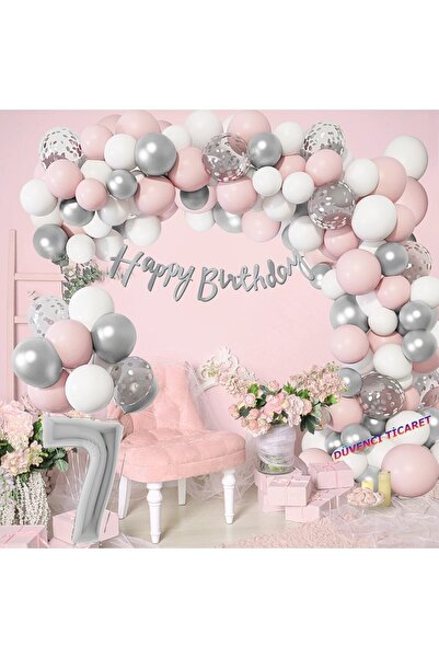 DÜVENCİ TİCARET LUXURY BIRTHDAY BALLOON CHAIN SET