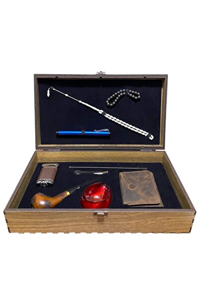 Pipsan PİPSAN PİPO AHLAT AĞACI BALSA FİLİTRELİ ÇAKMAKLI CÜZDAN BİLEKLİK TESBİ...