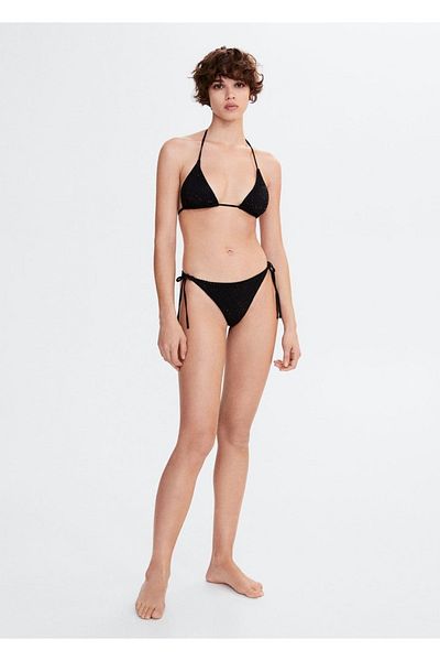 MANGO Woman Brasilianisches Bikinihöschen mit Strasssteinen