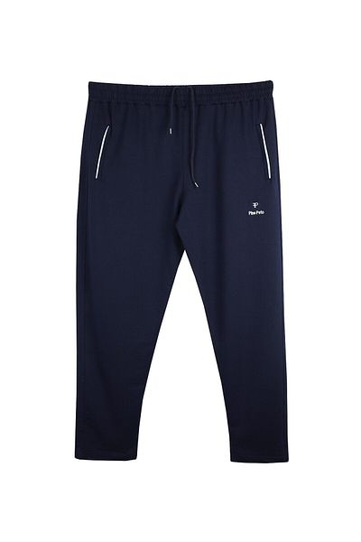 marufshop Ανδρική αθλητική φόρμα μεγάλου μεγέθους κάτω με 2 κλωστές Navy Blue