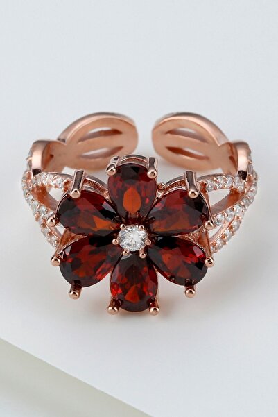 Şimal Silver 925 Ayar Gümüş Lotus Çiçeği Yüzük