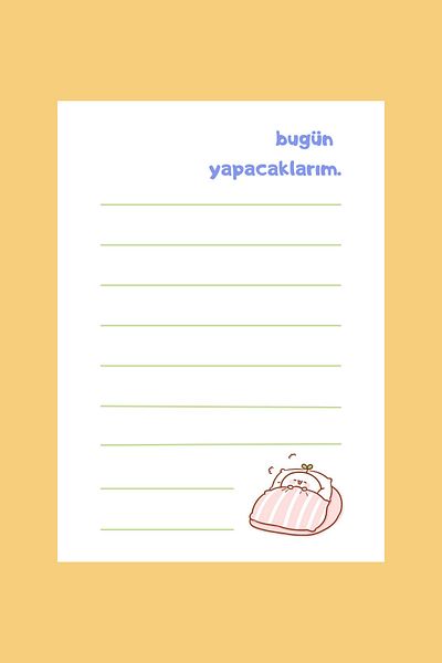Sumicorn Design Cute Kawaii Memo Pad, Notepad, To Do List, Memopad, Planner, A6 (10,5x14,8 cm), 100 pcs