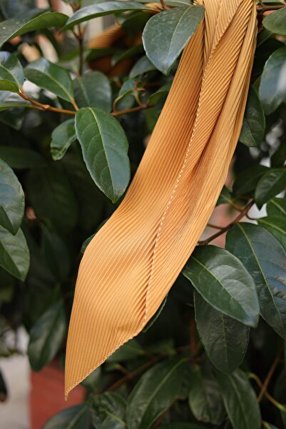 shalby Eșarfă plisată Hijab Muștar