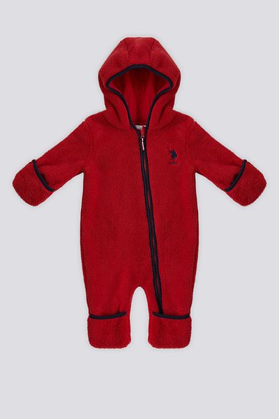 U.S. Polo Assn. قاعدة. بذلة بولو حمراء للأطفال مع أحذية