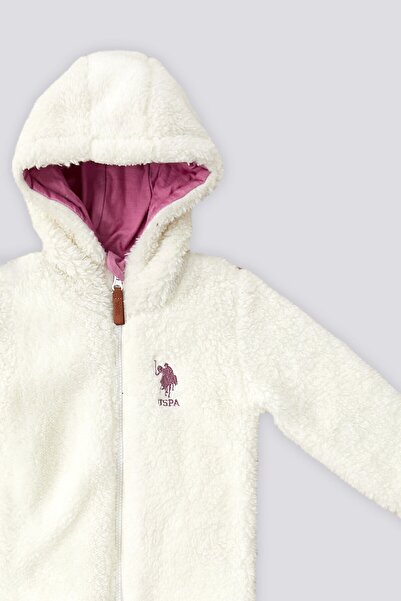 U.S. Polo Assn. U.S. Polo Assn Krem Fermuarlı Welsoft Bebek Bebek Hırka