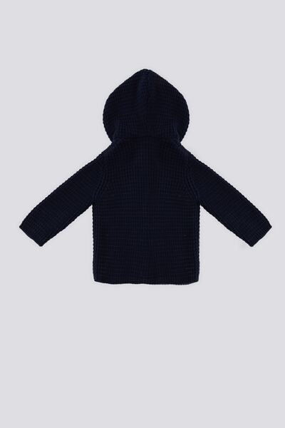 U.S. Polo Assn. U.S. Polo Assn Lacivert Kapüşonlu Bebek Bebek Hırka