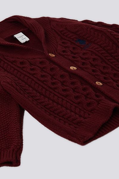 U.S. Polo Assn. يو اس بولو اسن بورجوندي بولو يالا بيبي كارديجان للأطفال