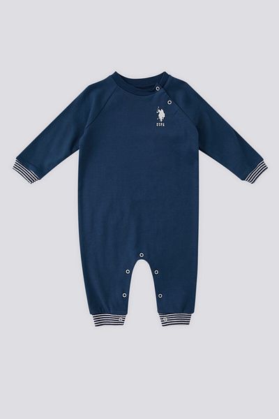 U.S. Polo Assn. بذلة أطفال من U.S. Polo Assn باللون النيلي الداكن