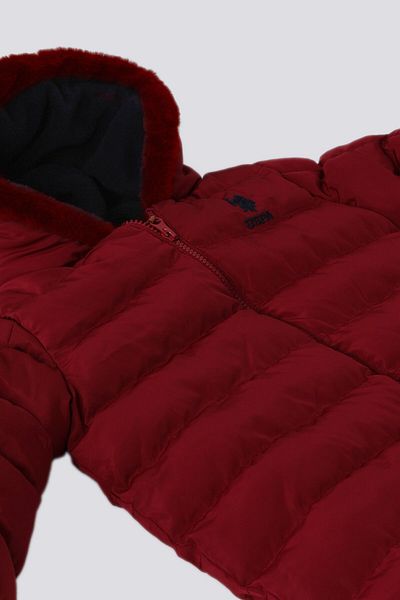 U.S. Polo Assn. U.S. Polo Assn Claret Red Fleece Inside Cosmonaut Baby Coat