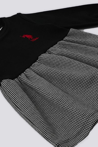U.S. Polo Assn. Rochie pentru bebeluși cu garnitură neagră Polo Assn