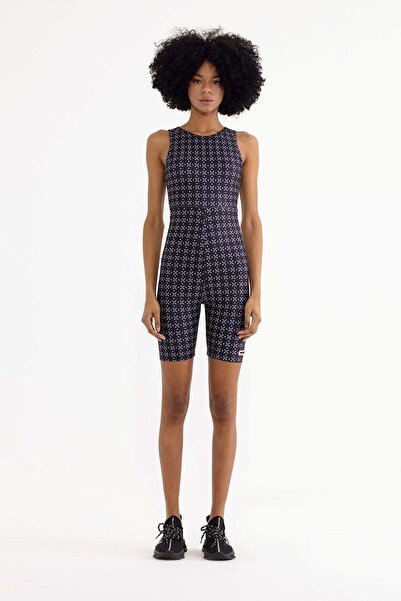 VDR Siyah Beyaz Tulum 13337