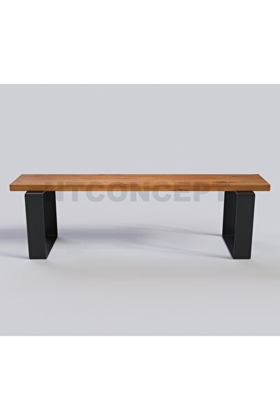 NT Concept Ntconcept Doğal Ahşap Bank - (Uzunluk 80cm-Derinlik 40cm-Yükseklik...