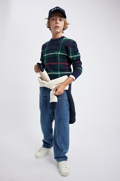 DeFacto Boy's Crew Neck Knitwear Sweater A3297a823au