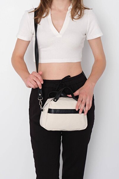 Addax Cross Strap Canvas Bag with Handle Ç436-D5