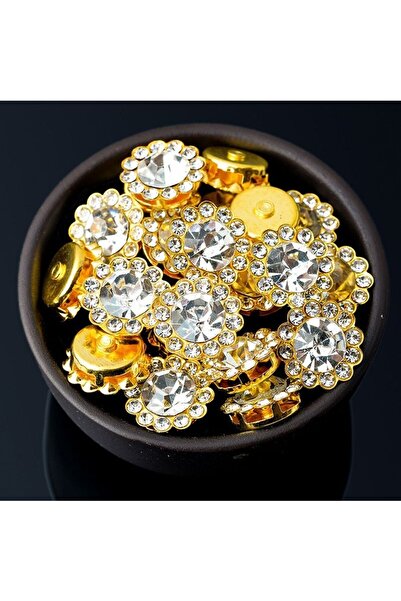 seçkin aksesuar نموذج شمسي ذهبي 12 ملم من الحجر