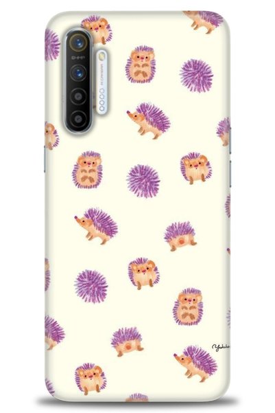 MRCİLETİSİM Realme Xt Case Hd Printed Case - Tiny Hedgehogs + Full Screen Pro...